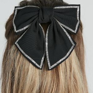 Adorably Chic Rhinestone Bow Barrette
