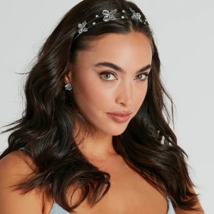 Sensational Charm Butterfly Rhinestone Headband