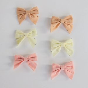 Perfectly Forever Six Pack Rhinestone Bow Barrettes