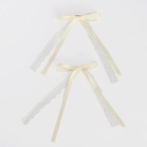 Dainty Chic Lace Bow Barrettes