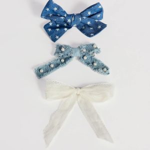 Sweet Pop Three-Pack Hair Bow Barrettes