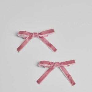 Precious Luxe Velvet Hair Bow Two-Piece Set