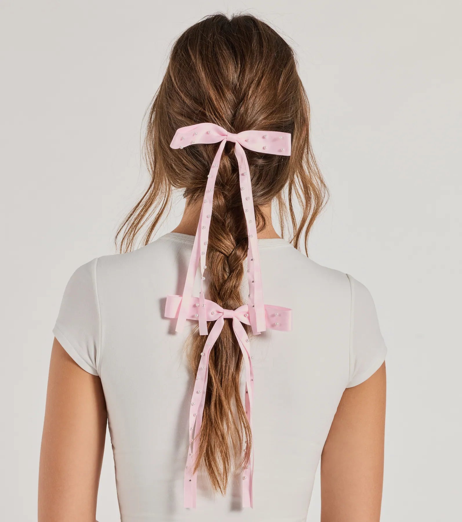 Adorable Vibes Pearl Hair Bow Set - Image 4