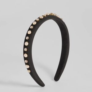 Charming Luxe Rhinestone And Faux Pearl Headband