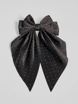 Glitzy Chic Large Rhinestone Bow