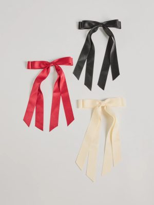 Keep It Cute Three-Pack Hair Bow Clip Set