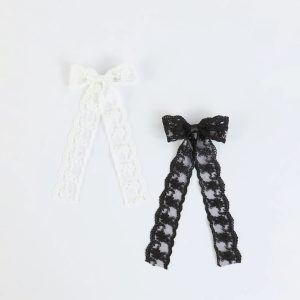 Flirty Cuteness Two-Pack Lace Hair Bows