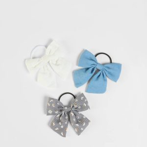 Prettiest Girl Three Pack Bow Hair Ties