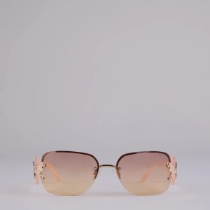 Butterfly Effect Rimless Square Sunglasses