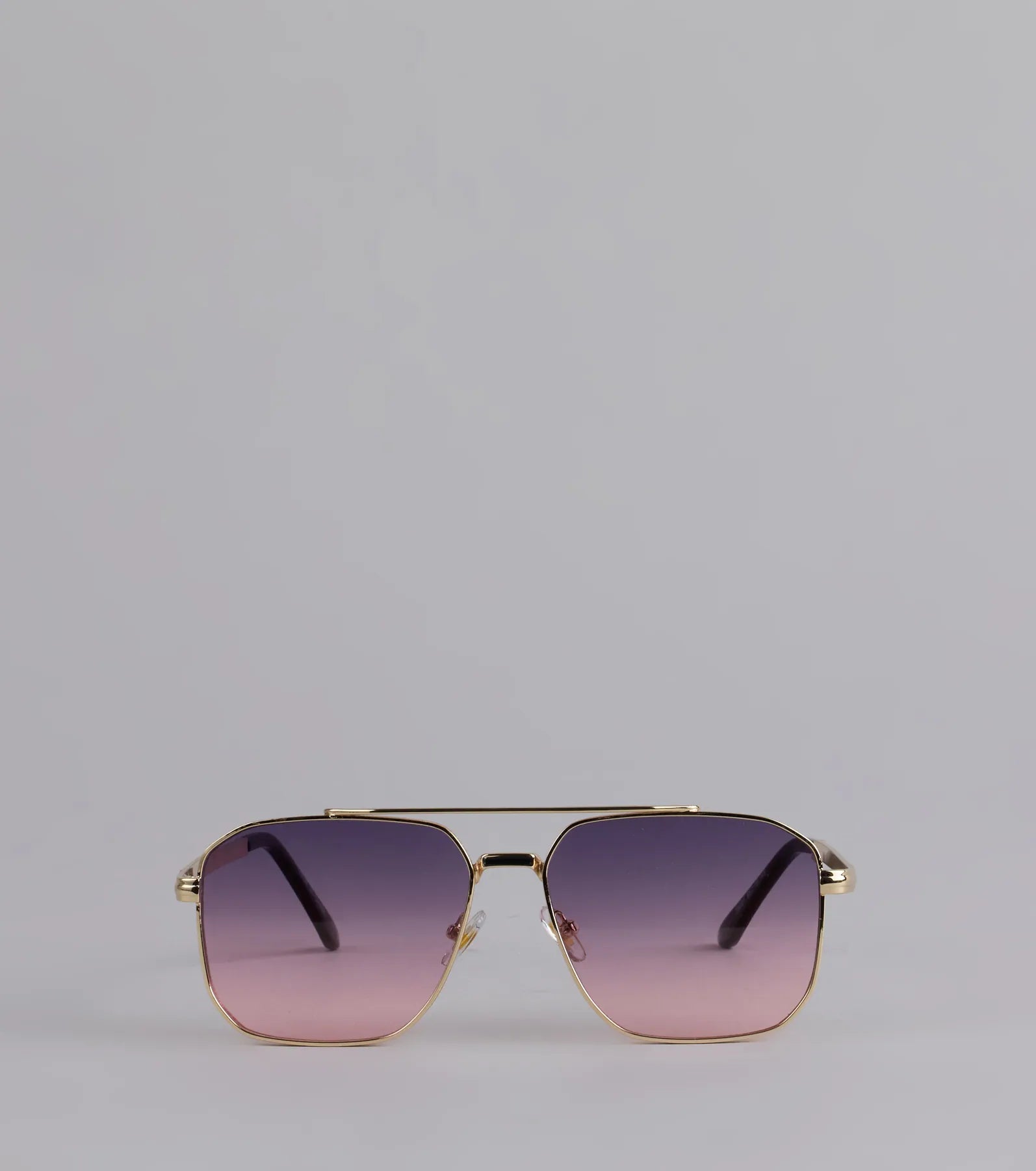 Sunset Drip Retro Aviator Sunglasses