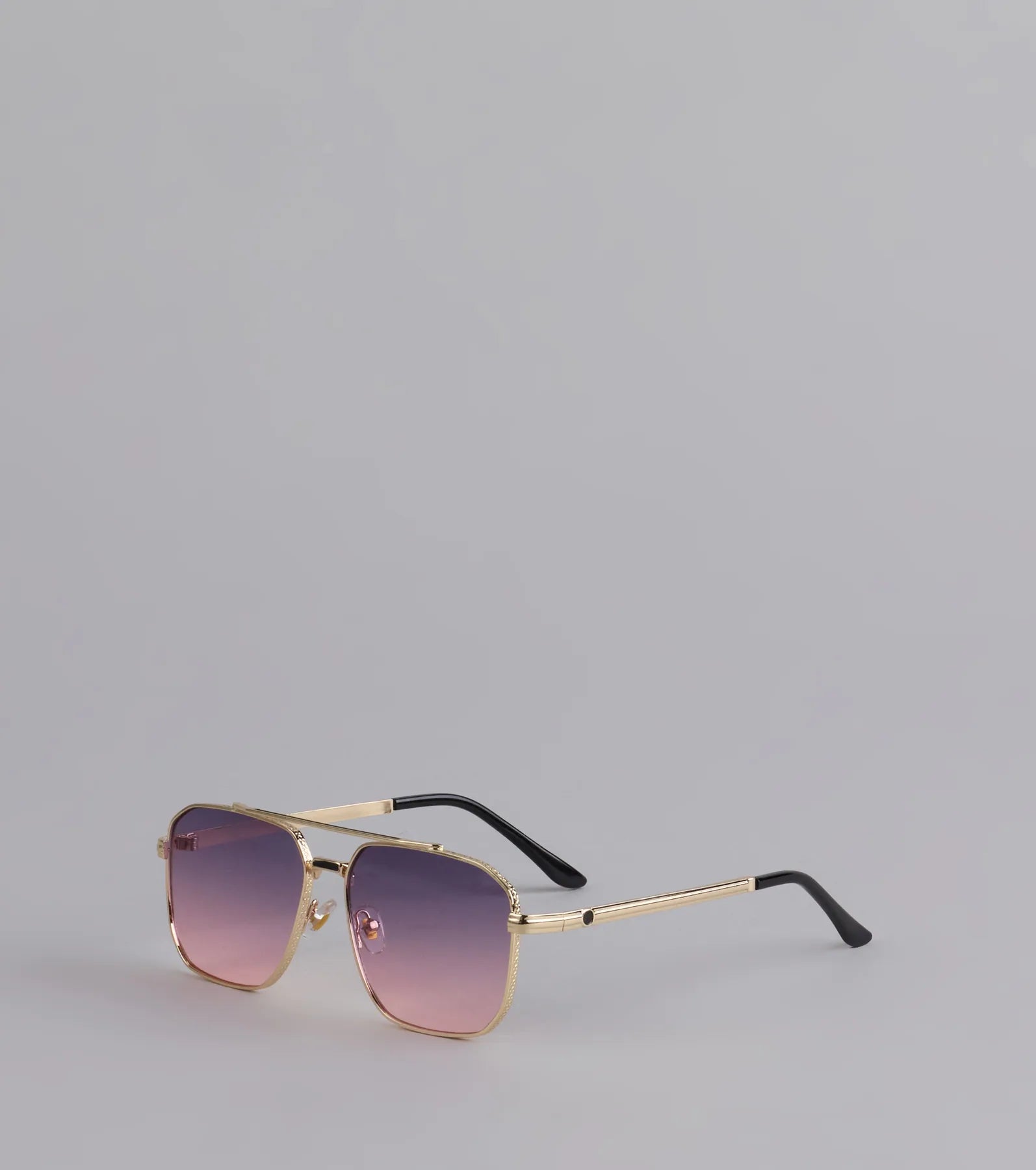 Sunset Drip Retro Aviator Sunglasses - Image 2