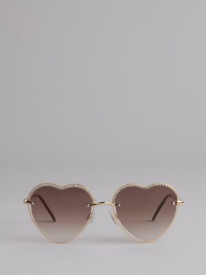 Heartbreaker Status Rhinestone Sunglasses