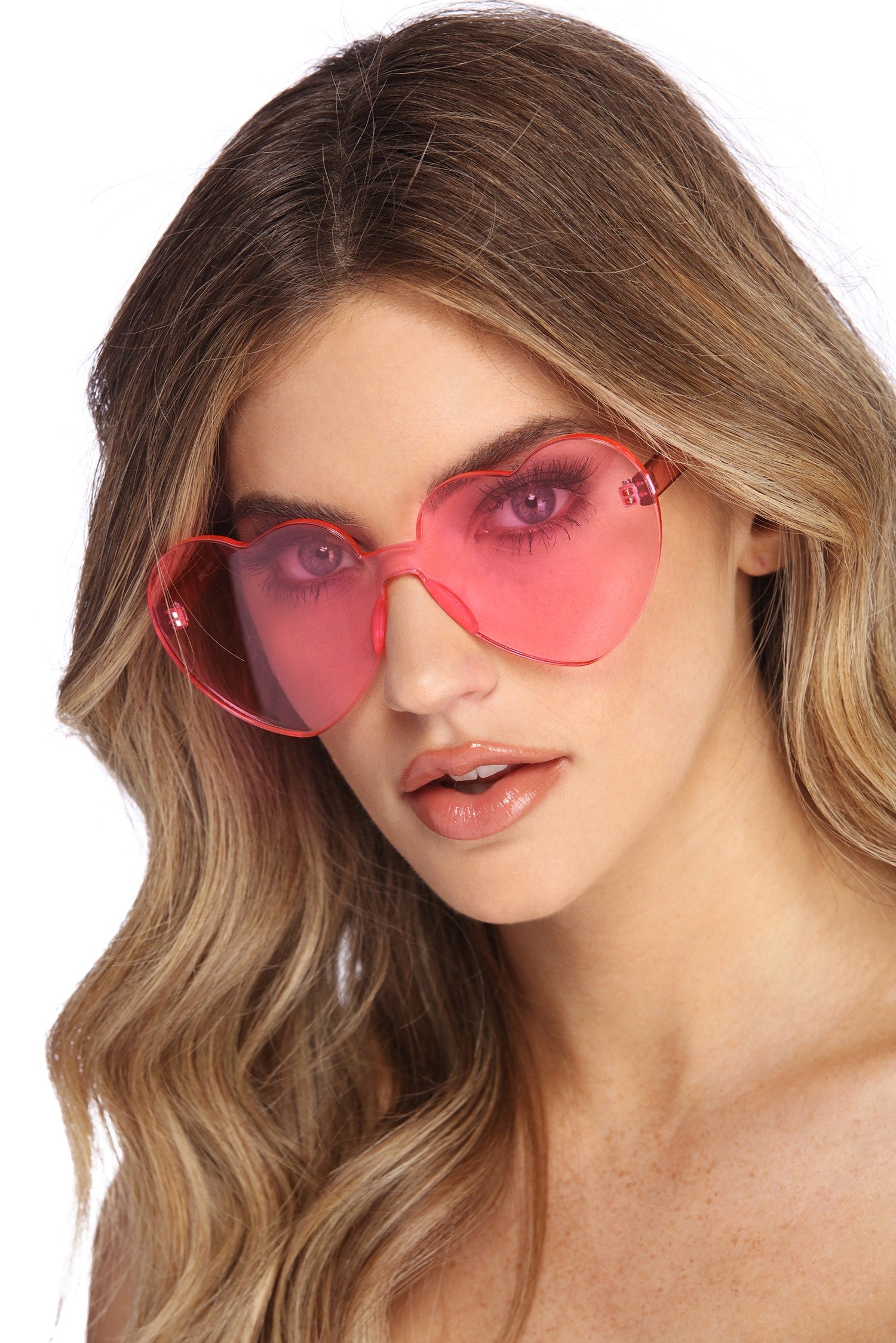 Rimless Heart Sunglasses - Image 3