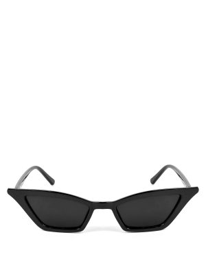 Edgy Narrow Cat Eye Sunglasses