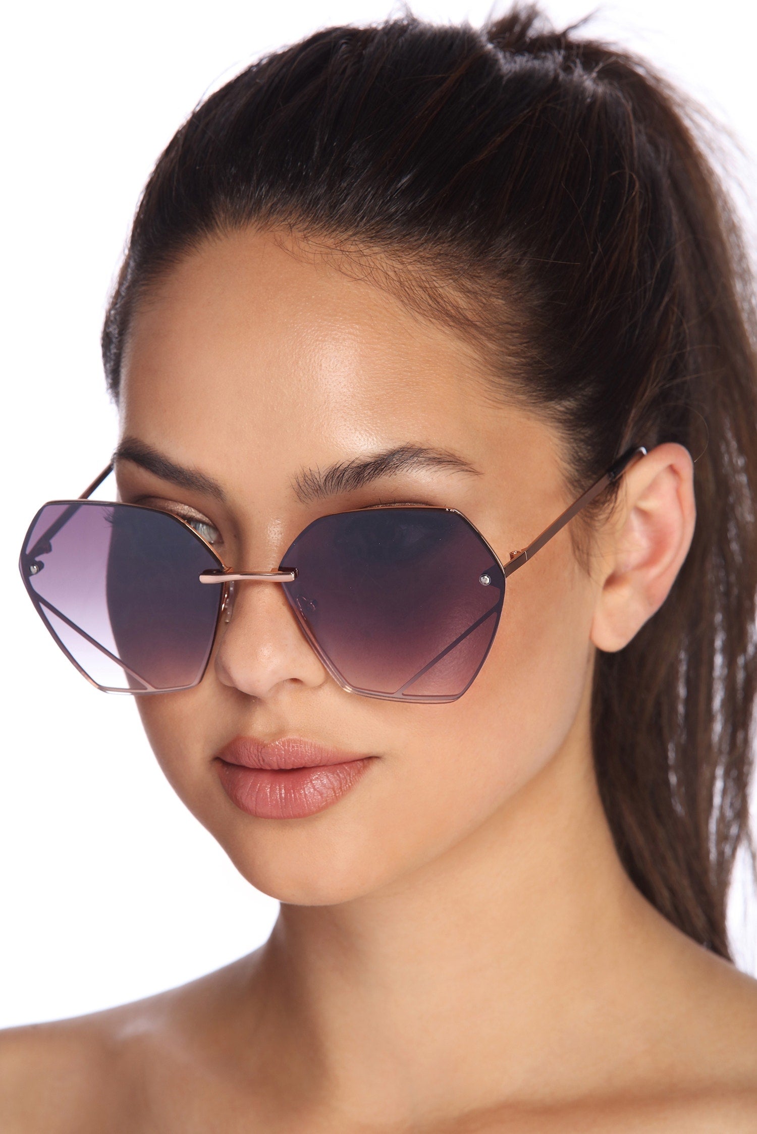 Oversized Geometric Sunglasses - Image 3