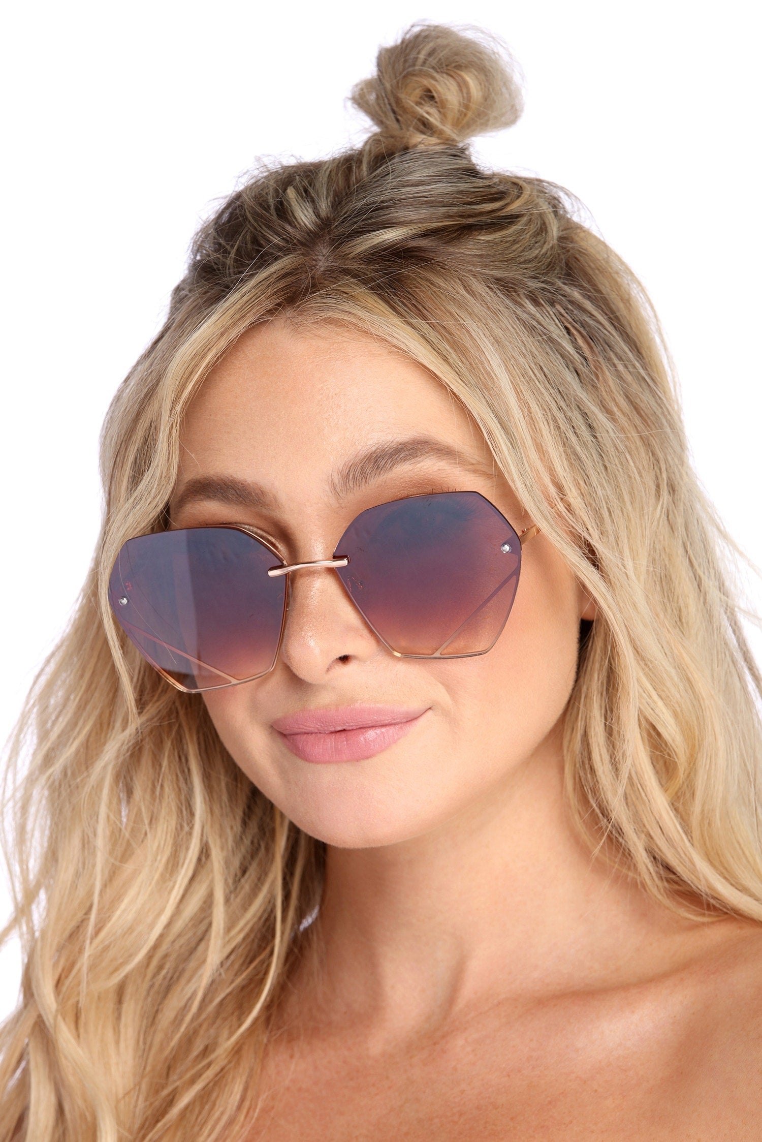 Oversized Geometric Sunglasses - Image 6