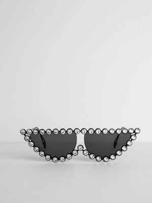 Hustlin' Rhinestone Frame Sunglasses