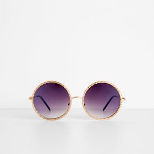 Get Twisted Round Ombre Sunglasses
