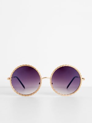 Get Twisted Round Ombre Sunglasses