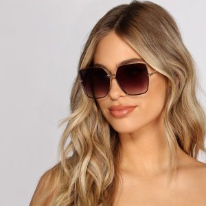 Later Hater Square Cat Eye Sunglasses