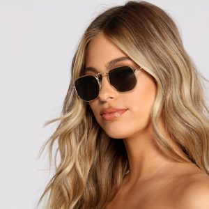 Shady Business Square Oval Sunglasses