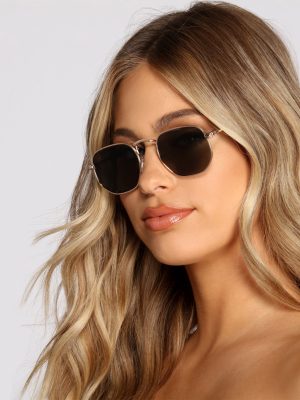 Shady Business Square Oval Sunglasses