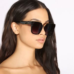Bringing The Shade Over-sized Cat Eye Sunglasses