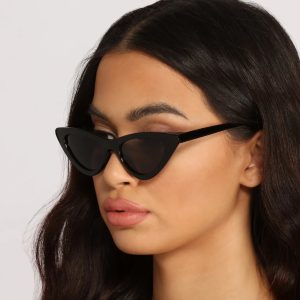 Whatever Forever Thin Cat Eye Sunglasses