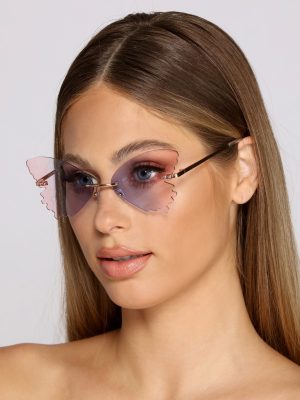 Fluttery And Fab Butterfly Sunglasses
