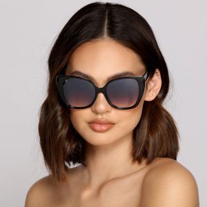 So Obsessed Oversized Cat-Eye Sunglasses