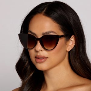 Leopard Print Cat Eye Sunglasses