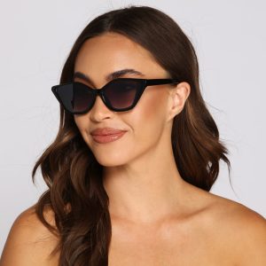 Chic Attitude Cat-Eye Sunglasses