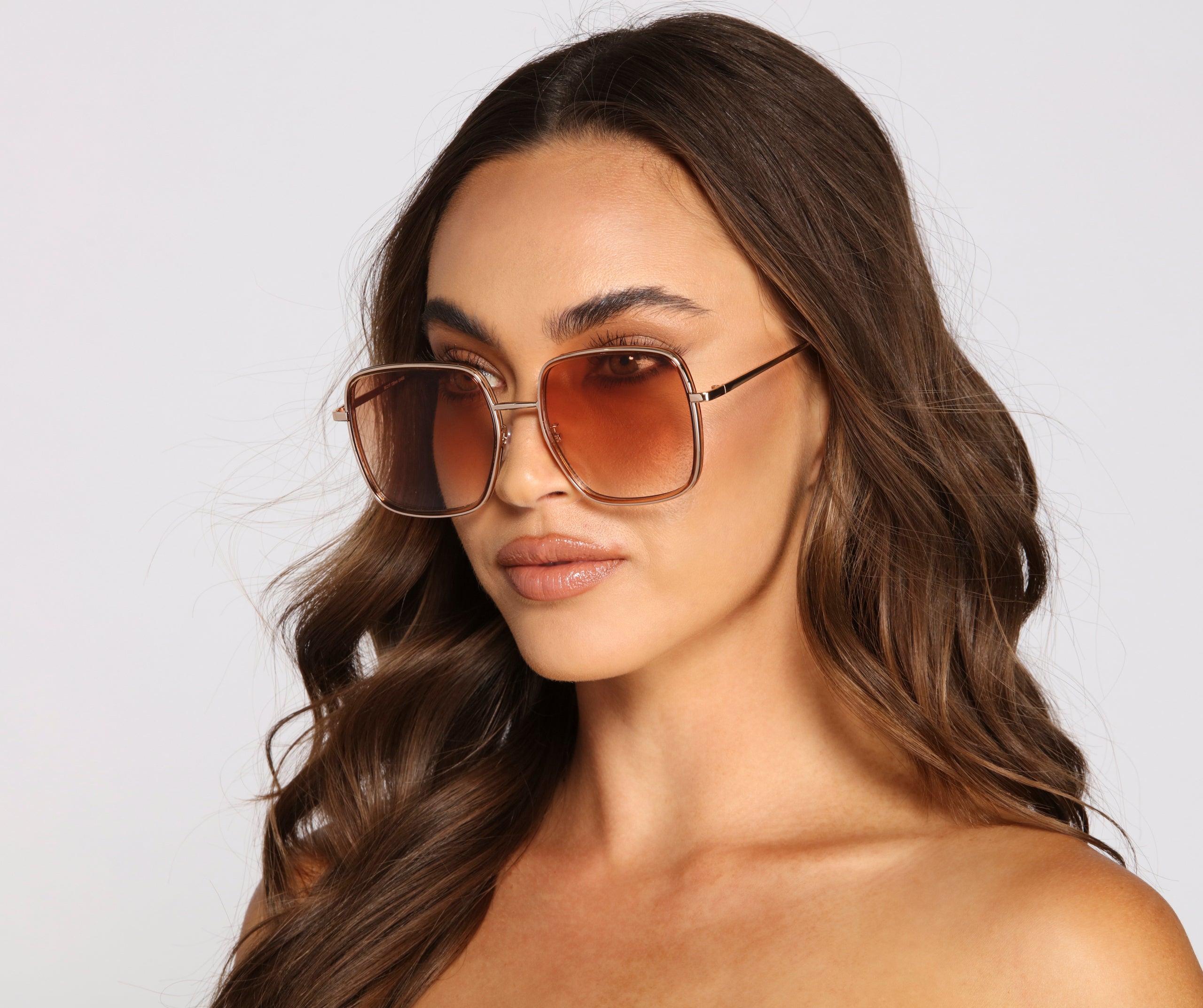 So Hollywood Ombre Square Sunglasses - Image 2