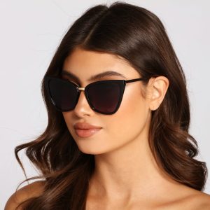 Trendy Diva Oversized Cat Eye Sunglasses