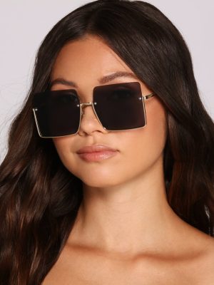So The Drama Oversized Sunglasses