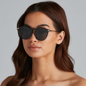 Chic Attitude Round Sunglasses