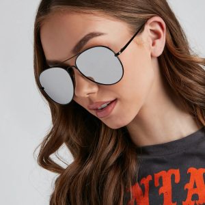 Sleek Factor Mirror Aviator Sunglasses