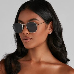 Simple Sleek Round Sunglasses