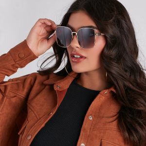 Hide Out Square Oversized Sunglasses