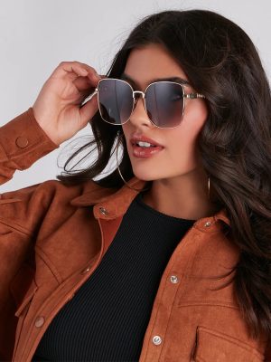 Hide Out Square Oversized Sunglasses