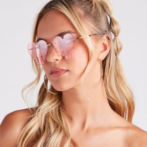 Major Heart Eyes Statement Sunglasses
