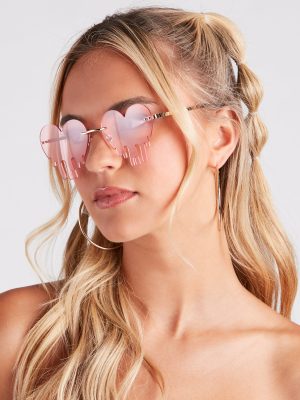 Major Heart Eyes Statement Sunglasses