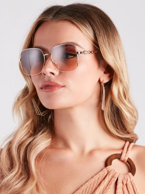 Trendsetting Vibes Oversized Square Sunglasses