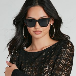 Chic Staple Square-Frame Sunglasses