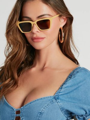 Sunniest Day Flat Top Square Sunglasses