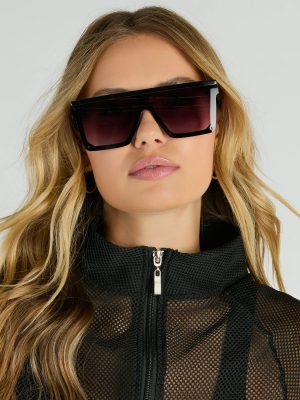 On The Move Oversized Flat Top Sunglasses