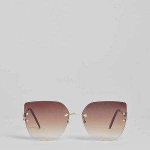 Fave Trend Oversized Cat-Eye Sunglasses