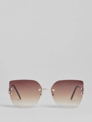 Fave Trend Oversized Cat-Eye Sunglasses