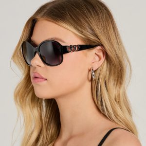 Heart It Oversized Round Sunglasses
