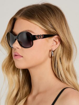 Heart It Oversized Round Sunglasses